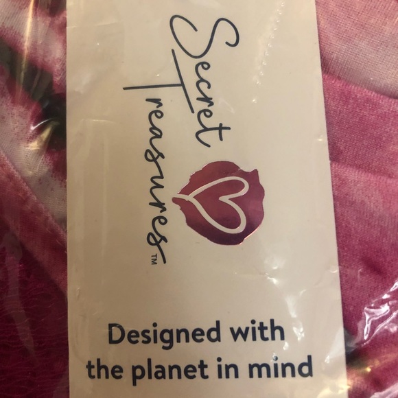 Womens Secret Treasures Chemise Nightdress Size Medium 8-10 Tie Dye Pinks New - Picture 4 of 5